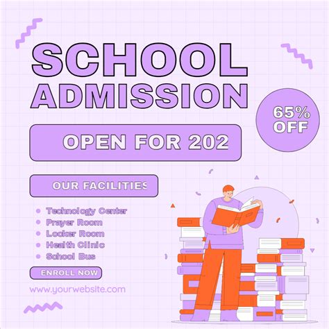 Edit School Admission Open Poster Design Download For Free Coreldraw
