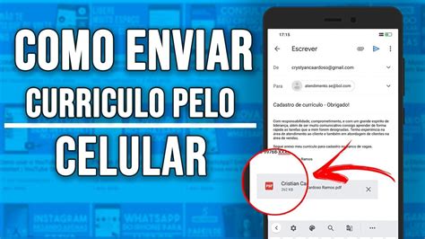 Como Enviar Curriculo Por E Mail Pelo Celular Cristian Cardoso Youtube