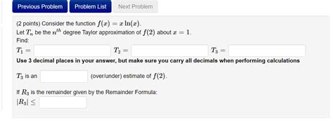 Solved 2 Points Consider The Function F X Xln X Let Tn Chegg