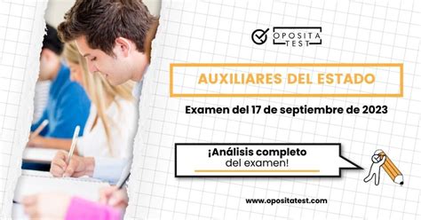 An Lisis Del Examen De Auxiliar Administrativo Del Estado