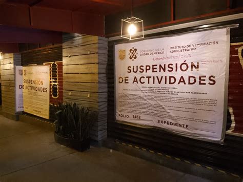 INVEA suspende cinco establecimientos en la Alcaldía Benito Juárez