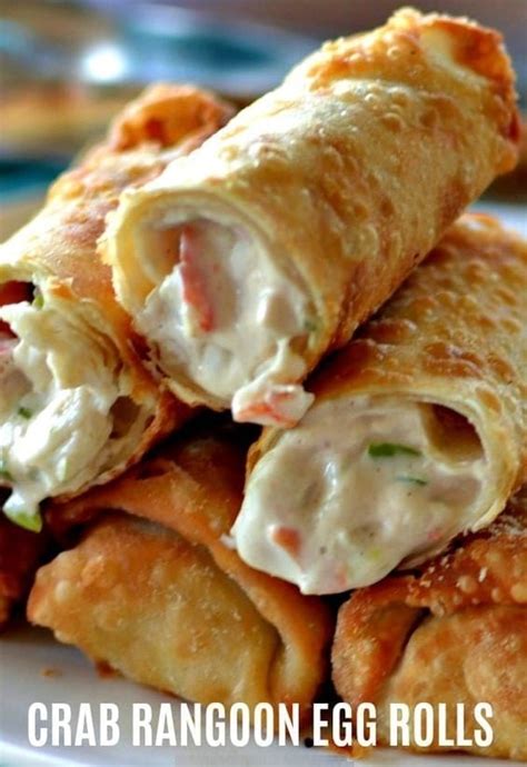 Crab Rangoon Egg Rolls Skinny Daily Recipes