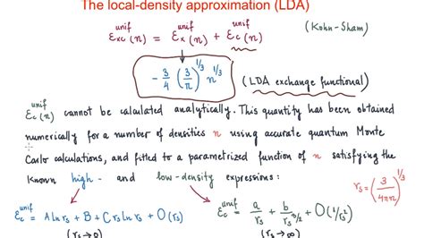 Local Density Approximation Lda Youtube