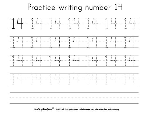 Kindergarten Writing Worksheets Numbers To 11 To 20 Worksheets Library