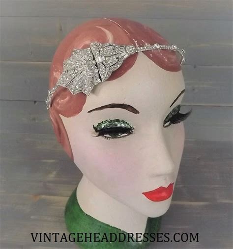 Vintage Bridal 1920's Headband by Vintage Headdresses