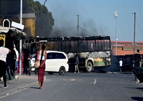 Buses And E Hailing Cars Go Up In Flames The Daily Mirror