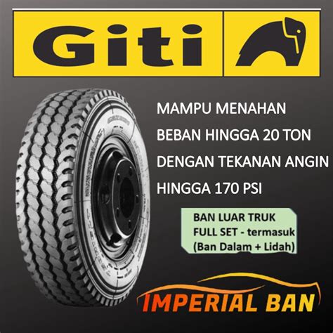 Jual R Lt Pr Ban Truk Radial Gajah Tunggal Giti Gaz Full Set