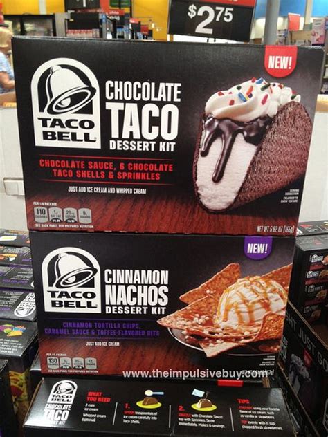 taco bell chocolate | Taco Bell Chocolate Taco Dessert Kit and Cinnamon ...