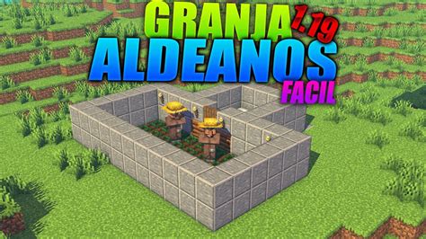 COMO HACER Una GRANJA De ALDEANOS FACIL En MINECRAFT 1 19 YouTube