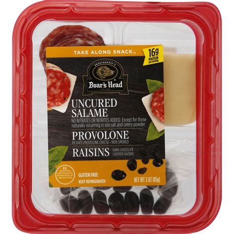 Boar S Head Take Along Snack Uncured Salame Provolone Raisins 3 Oz Instacart