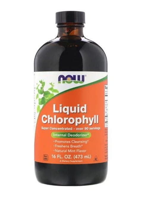 Now Foods Flüssiges Chlorophyll Minzgeschmack 473 Ml