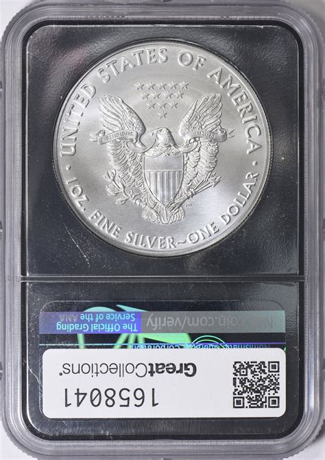 W Silver Eagle Struck At West Point Type First Day Of Issue