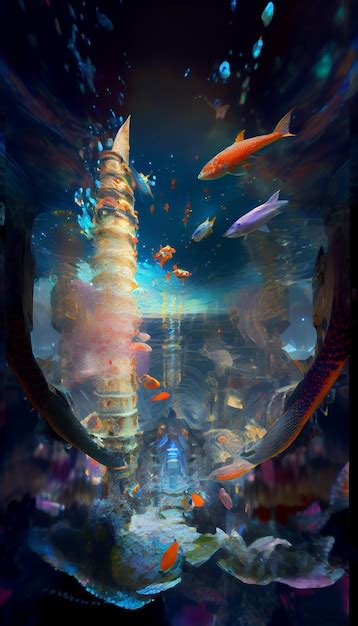 Premium Ai Image There Is A Picture Of Very Large Aquarium With Many