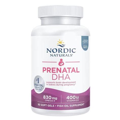 Nordic Naturals Prenatal Dha Mg Omega Iu D Unflavored Softgels