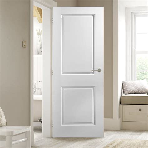 Jeld Wen Internal Cambridge 2 Panel Smooth Fire Door Primed Moulded