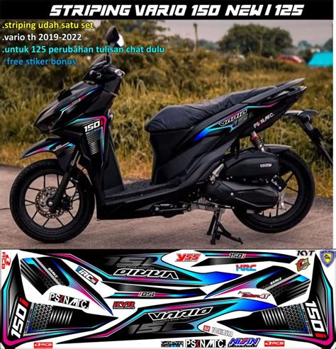 Striping Variasi Vario New 150125 Terbaru Warna Varian Lis Simple