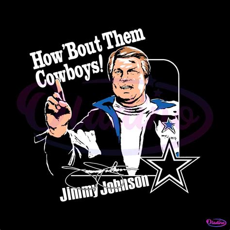 Jimmy Johnson Dallas Cowboys How Bout Them PNG