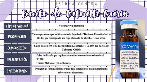 BACILO DE CALMETTE GUERIN FICHA DE VACUNACIÓN HEYDI MAYLI RM uDocz