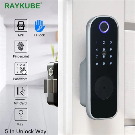 Raykube Smart Fingerprint Door Lock Electronic Digital Password Ttlock App Mobile Control To