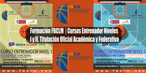 La FBCLM convoca cursos de entrenador de Nivel I y II con titulación