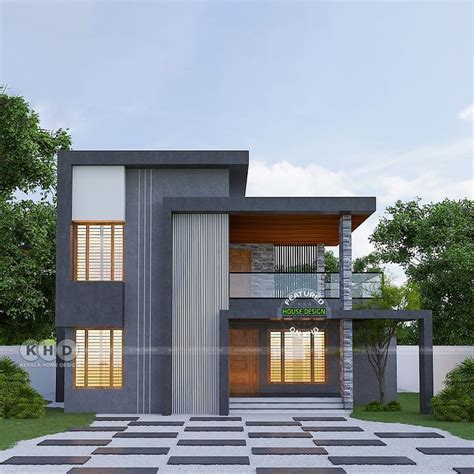 2571 Sq Ft Modern Flat Roof Style House Rendering