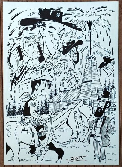 Jordan Julian Original Drawing Lucky Luke The Shadow Catawiki