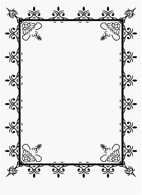 Simple Flower Border Designs For School Projects Png | Best Flower Site