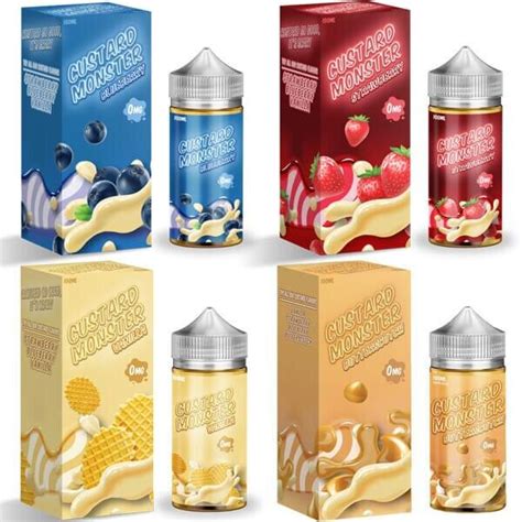 [freebase] Custard Monster Strawberry Freebase 100ml Usa [แท้