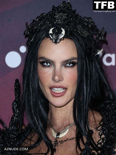 Alessandra Ambrosio Sexy Seen Showcasing Her Hot Tits And Legs At The Carnevil Halloween Party