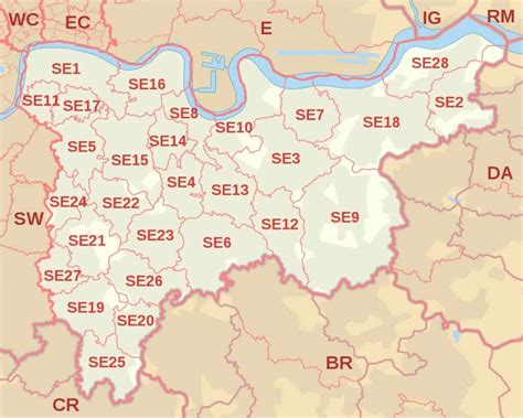 The London Zip Code Or Postcode Guide And Map 2023 Winterville