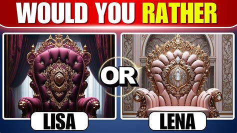 Would You Rather Lisa OR Lena Cubs Quiz YouTube