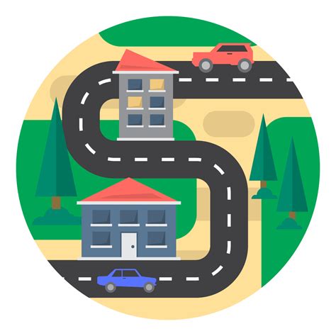 Suburban Landscape 225318 Vector Art At Vecteezy
