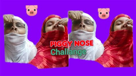 Piggy Nose Challengepig Nose🐽🐷🐖 Youtube