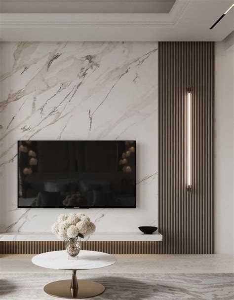 Pin By Naya Interior On Tv Unit Design Luxury Tv Wall Tv Wall Design