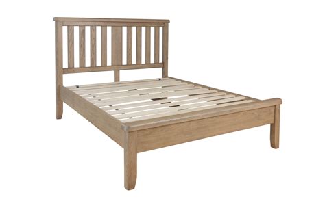 Ambassador Oak 4ft6 Double Slatted Bed Frame Dark Oak Beds