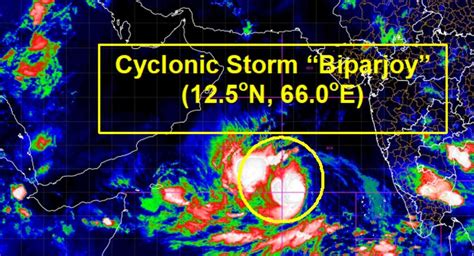 Cyclone Biparjoy Rapidly Intensifies Into Severe Cyclonic Storm