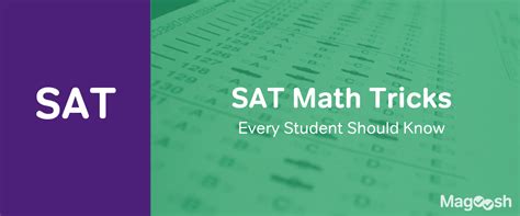 5 SAT Math Tricks Every Student Should Know