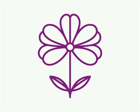 Premium Vector Flower Logo Design Icon Symbol Vector Illustration