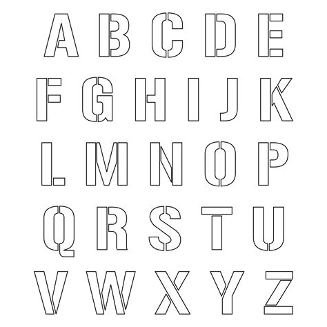 Big Cut Out Letters 10 Free PDF Printables Printablee