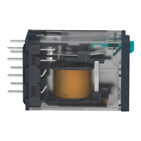 RXM2AB2BD - Miniature Plug-in relay - Harmony RXM 2 C/O 24 V DC 12 A ...