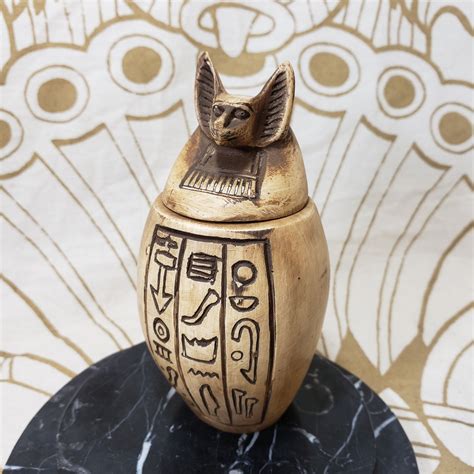 Egyptian Canopic Jar Duamutef Ancient Egypt Deity Sons Of Horus Artofit