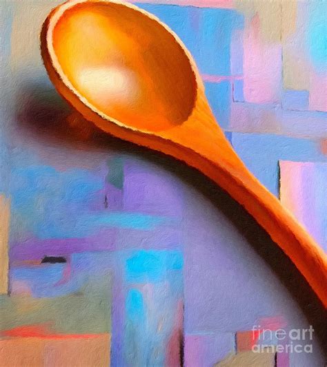 Wooden Spoon Art Digital Art by Laurie's Intuitive - Fine Art America