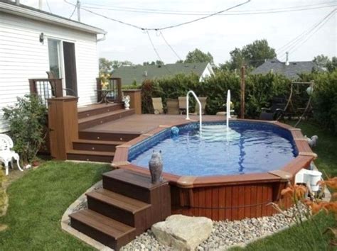 Cozy Small Backyard Deck Designs Swimming Pool Decks Pool Deck