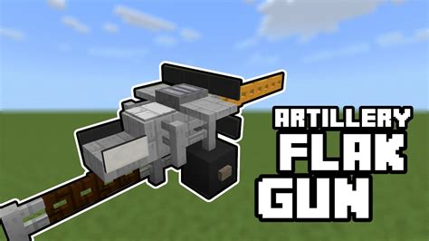 Minecraft Tutorial Artillery Flak Gun 💥 Minecraft Bedrock Tutorial