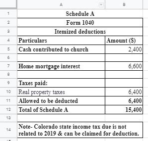 Solved Note This Problem Is For The 2019 Tax Year David R And Ella