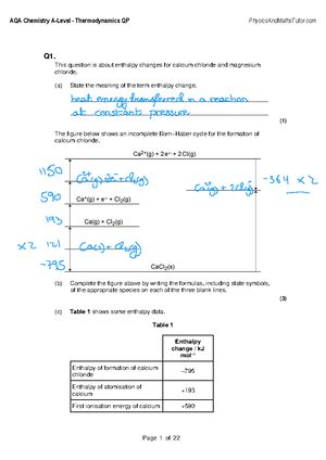 Aqa Chemistry All Chemical Tests Table Aqa A Level Chemistry All