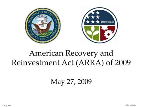 Ppt American Recovery And Reinvestment Act Arra Of May