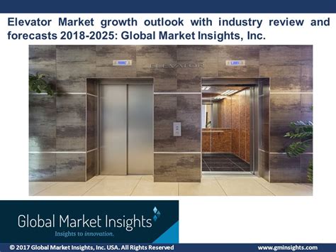 2017 Global Market Insights Inc USA All Rights Reserved Elevator