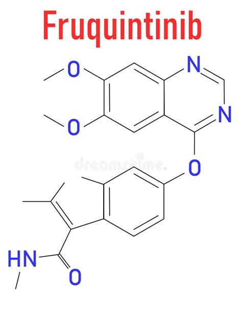 Fórmula Esquelética De La Molécula Del Fármaco Contra El Cáncer De