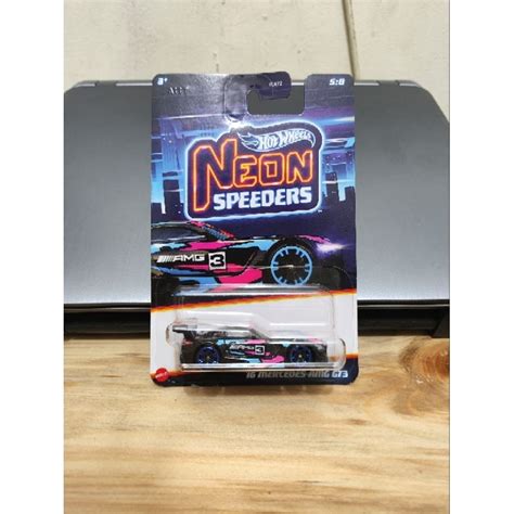 Jual Hot Wheels Neon Speeders 16 Mercedes AMG GT3 Neon Shopee Indonesia
